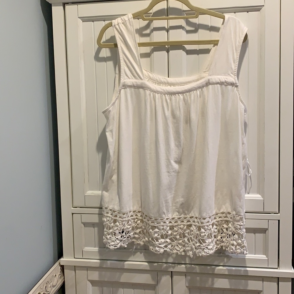 Anthropologie Arabella Eyelet top XL